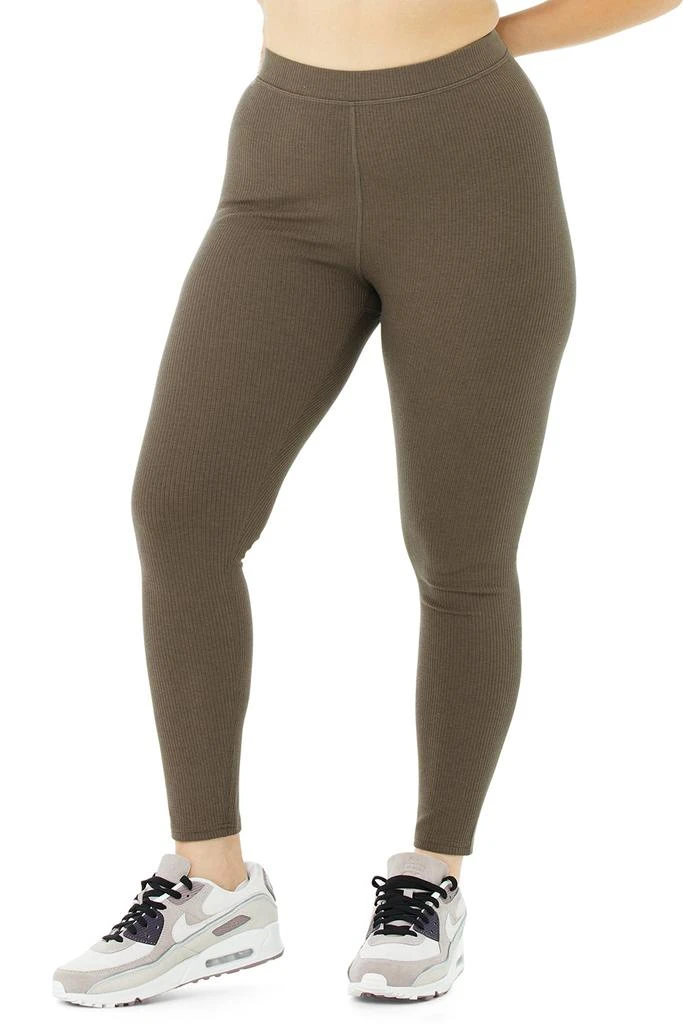 Ribbed High-Waist 7/8 Blissful Legging - Hot Cocoa 商品