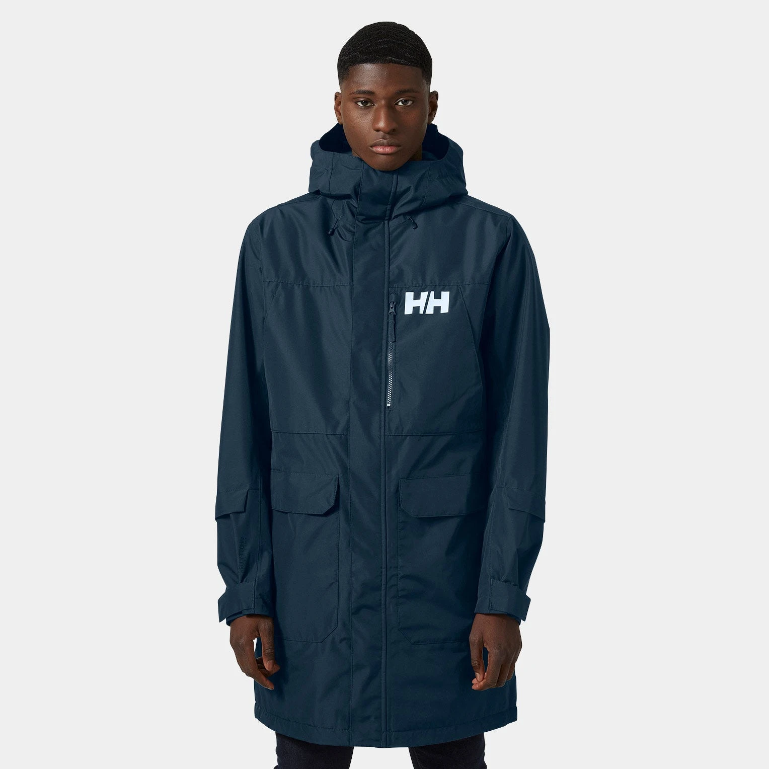 商品【预售7天】 Helly Hansen|Helly Hansen 男士户外冲锋衣 53796597NAVY 深蓝色,价格¥1863,第1张图片