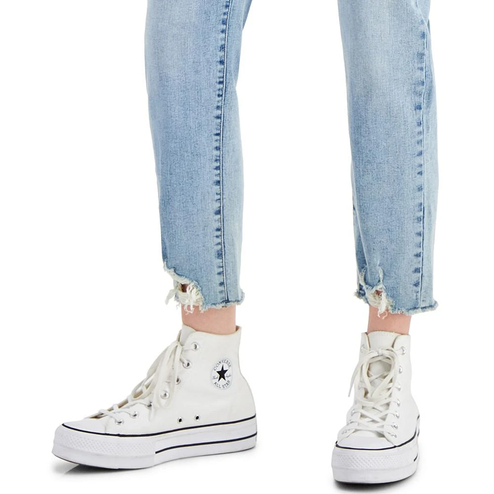 Juniors' Ripped Slim Straight-Leg Jeans 商品
