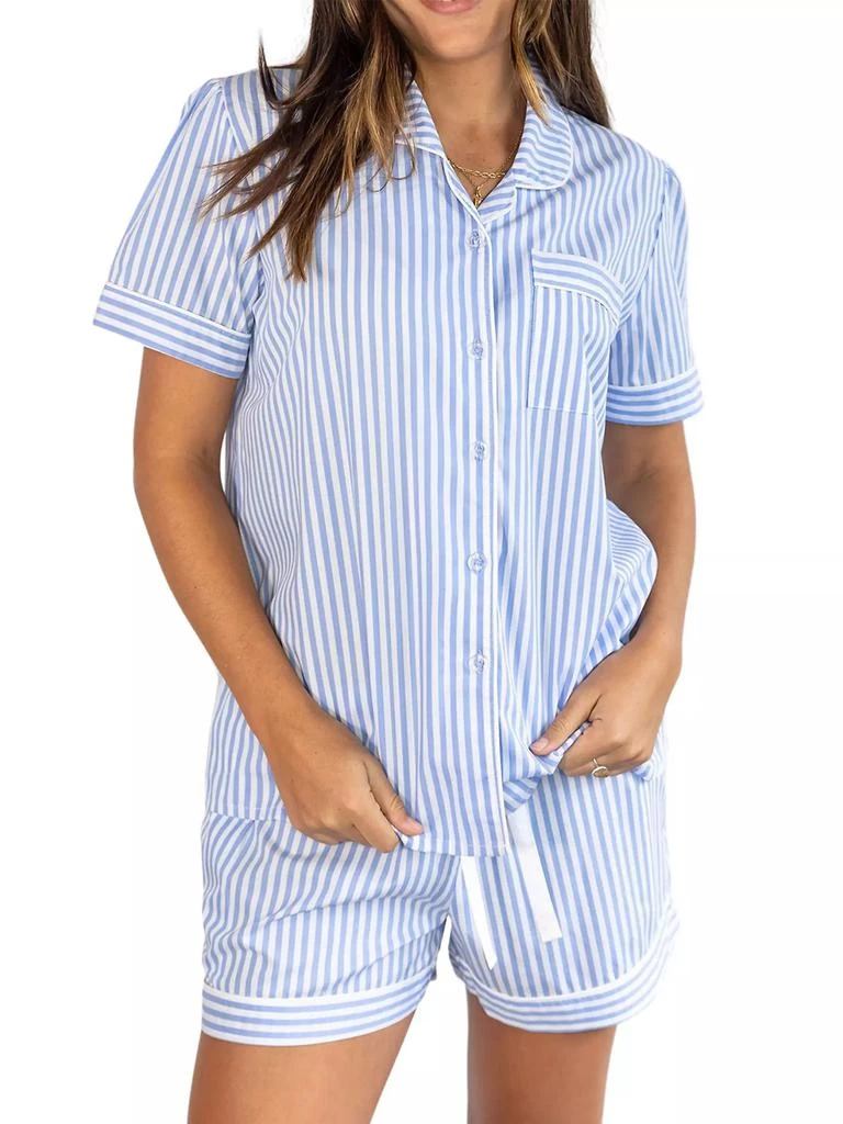 商品Sant and Abel|Women's Braddock Classic Short Pajama Set,价格¥1042,第3张图片详细描述