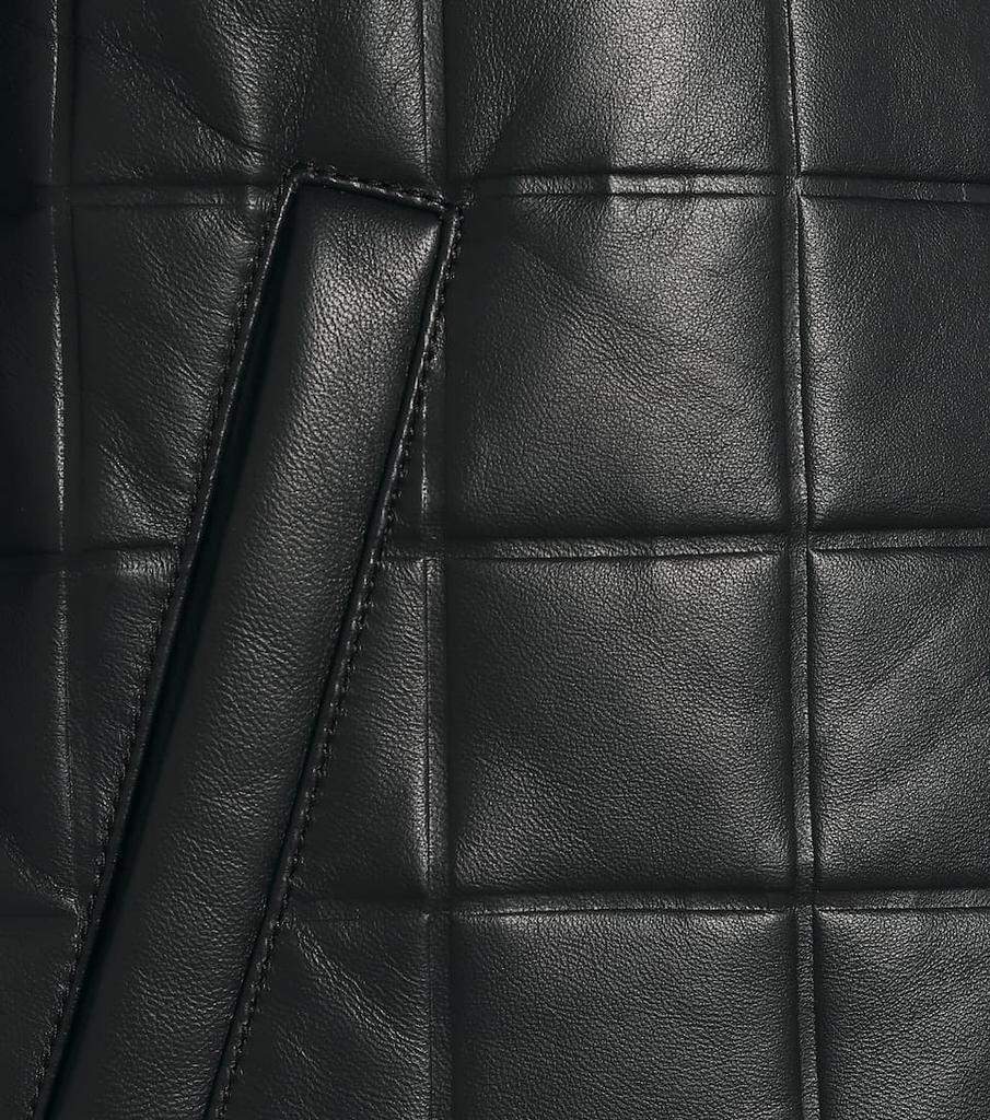 商品Bottega Veneta|绗缝皮革飞行员夹克,价格¥22956,第6张图片详细描述