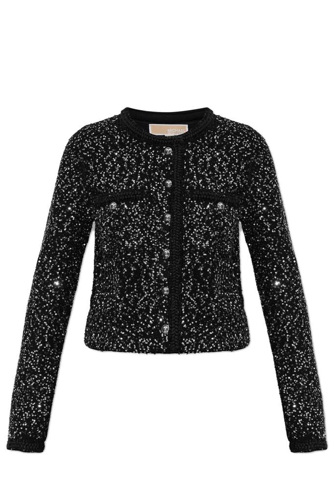 商品Michael Kors|Michael Michael Kors Sequin-Embellished Cardigan,价格¥1630,第1张图片