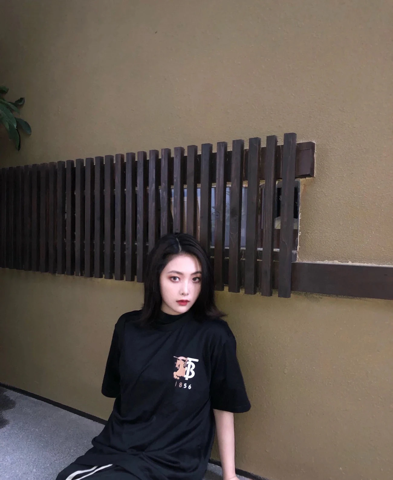 BURBERRY/博柏利 男士黑色棉质圆领短袖T恤 80768461 商品