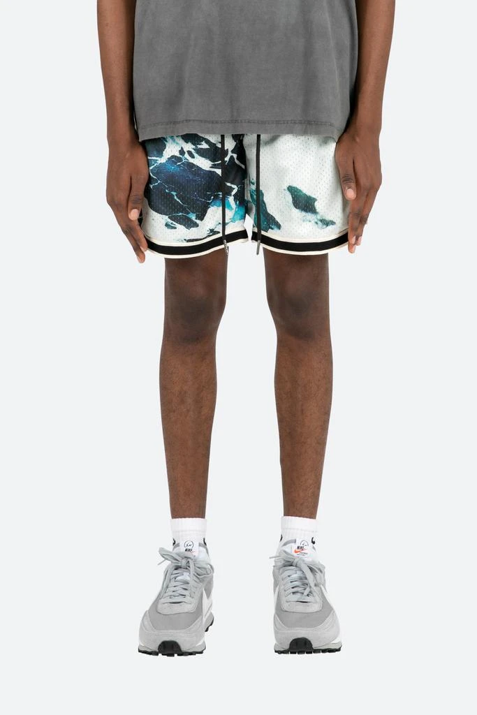 商品MNML|Wave Basketball Shorts - Blue/White,价格¥75,第1张图片
