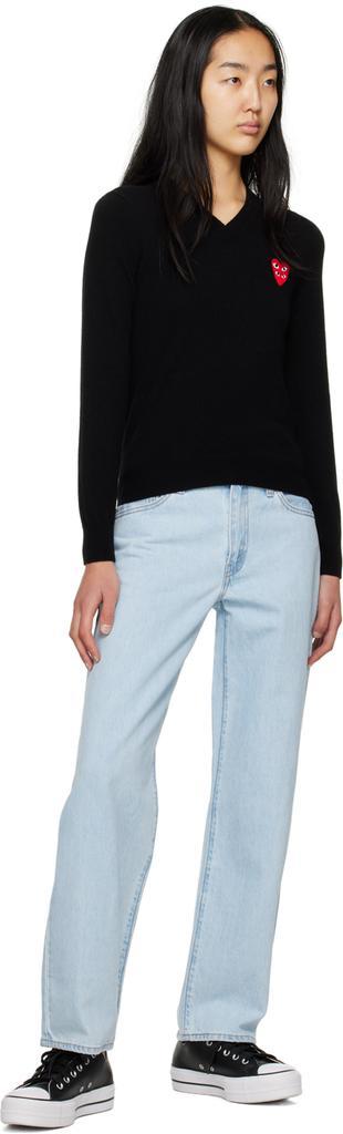 商品Comme des Garcons|Black Overlapping Heart Sweater,价格¥2762,第6张图片详细描述