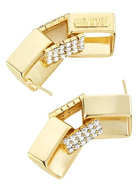 商品ROSANTICA|Milva Goldtone & Crystal Drop Earrings,价格¥1802,第3张图片详细描述