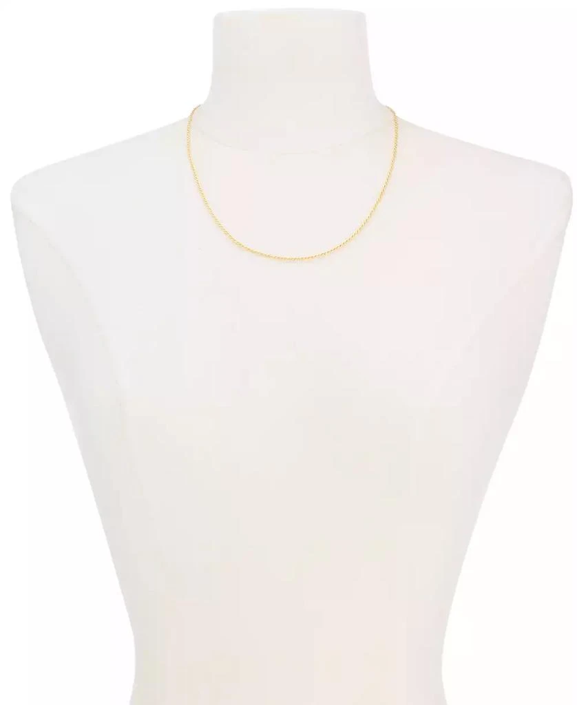 商品Giani Bernini|Giani Bernini Thin Rope Chain 16" Necklace (1.5mm) in 18k Gold-Plate Over Sterling Silver, Created for (Also in Sterling Silver),价格¥458,第2张图片详细描述