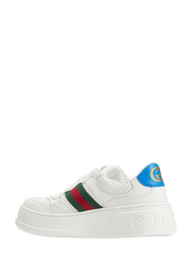 商品Gucci|50mm Chunky B Leather Sneakers,价格¥7504,第3张图片详细描述