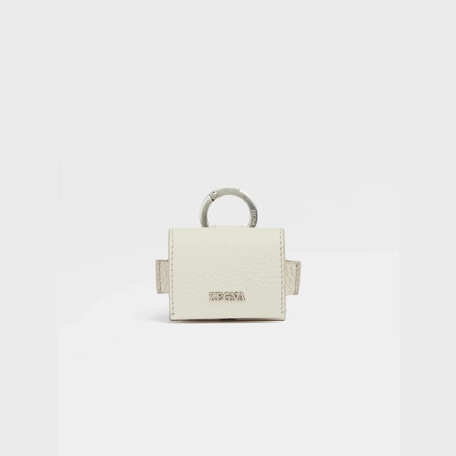 商品Zegna|【预售】 杰尼亚 25春夏 男士 钥匙扣 WHITE DEERSKIN AIRPODS PRO CASE LHCVM-E1794Z-MOO ,价格¥4162,第1张图片