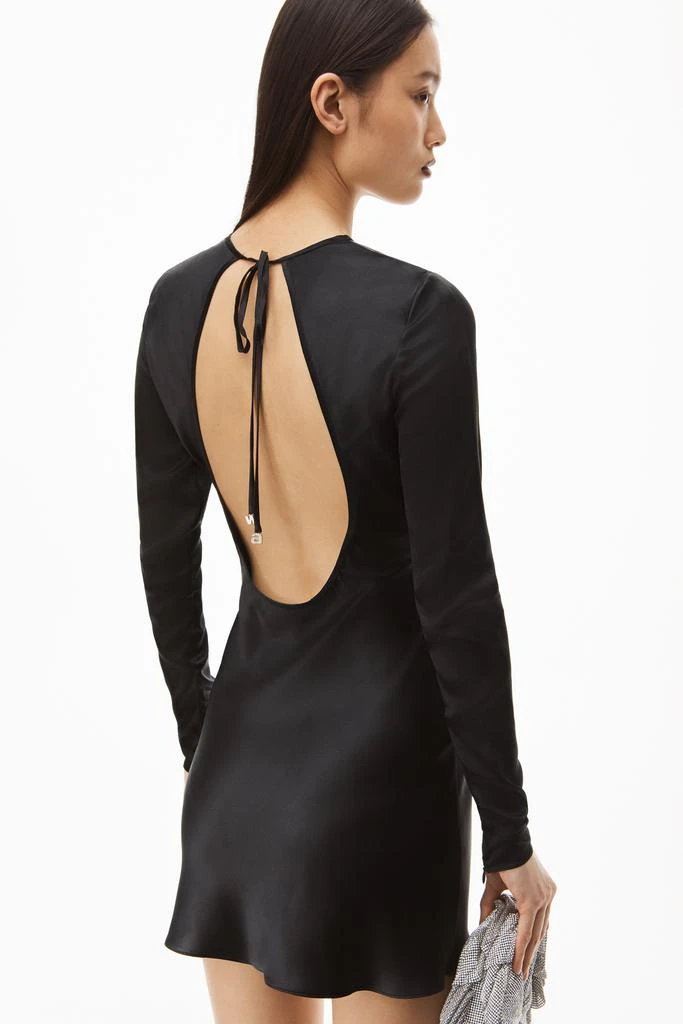 KEYHOLE BACK DRESS IN SILK CHARMEUSE 商品