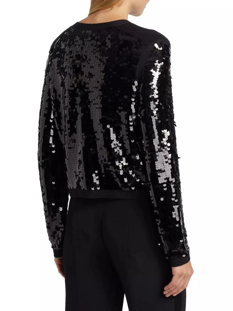 商品Milly|Iman Sequined Button-Down Cardigan,价格¥3560,第5张图片详细描述