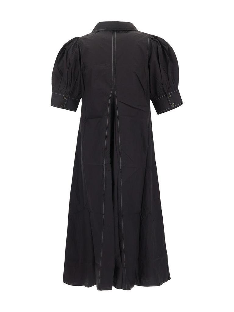商品Ganni|Poplin Midi Dress,价格¥1391,第4张图片详细描述
