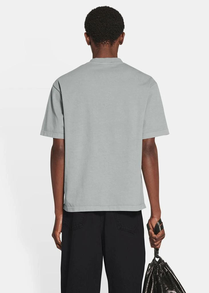 商品Balenciaga|Balenciaga Grey Medium Fit T-Shirt,价格¥2789,第3张图片详细描述