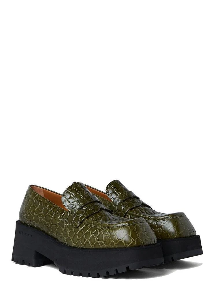 商品Marni|Marni Embossed Slip-On Brogue Shoes,价格¥4400,第3张图片详细描述