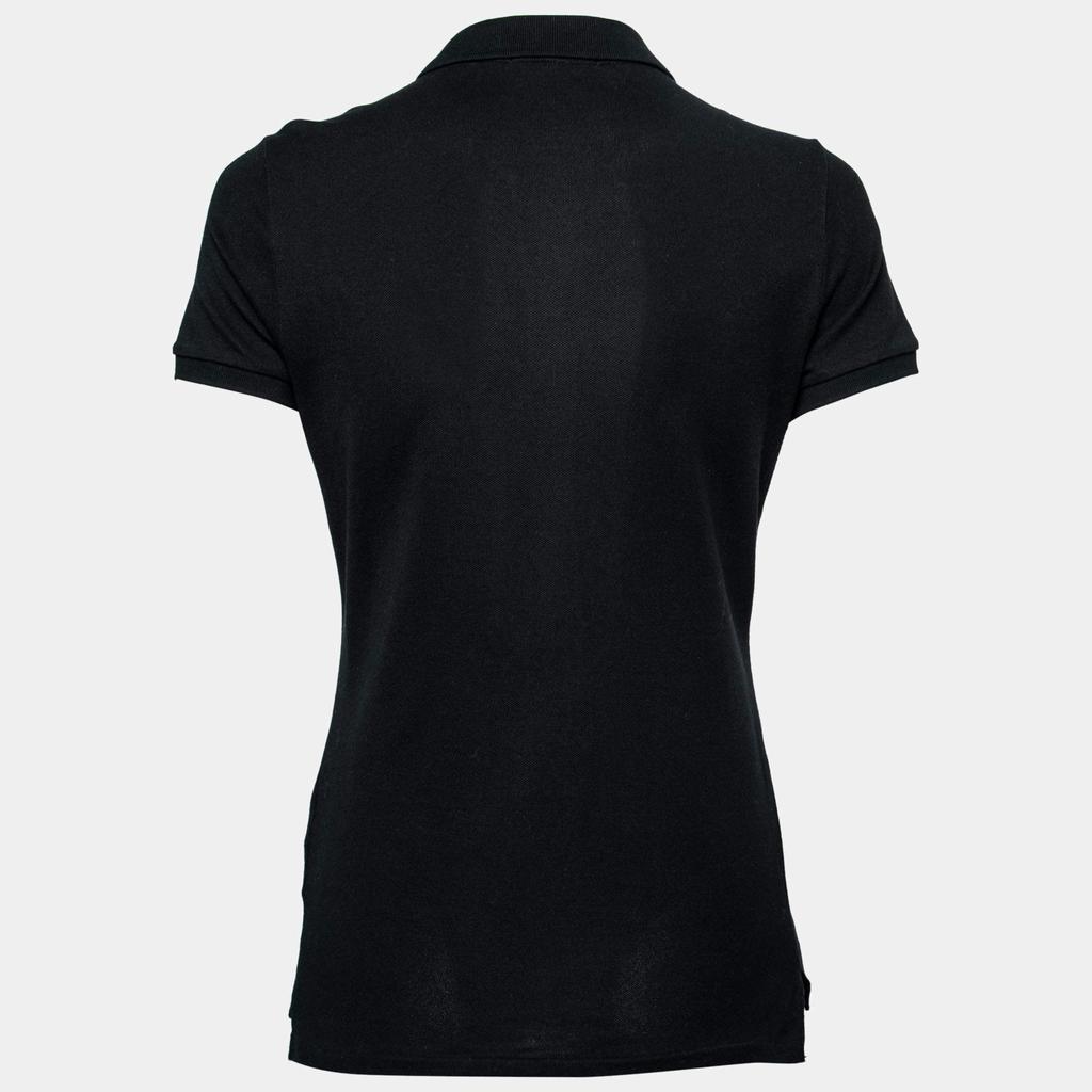 Ralph Lauren Black Cotton Pique Short Sleeve Polo T-Shirt M商品第2张图片规格展示