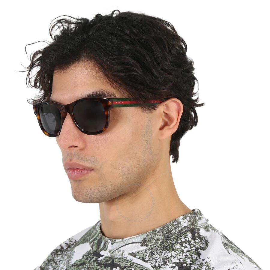 商品Gucci|男士 古驰 灰色方形太阳镜 GG0003SN 003 52,价格¥1101,第2张图片详细描述