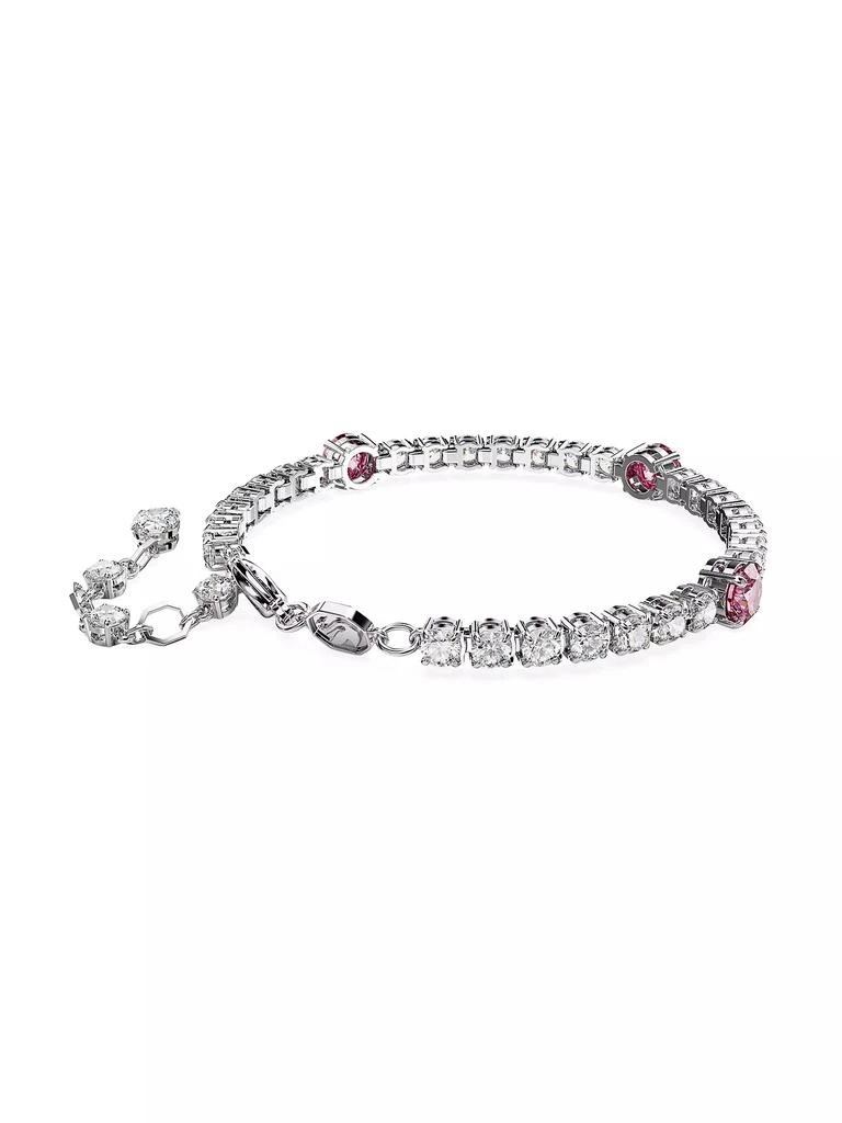商品Swarovski|Matrix Rhodium-Plated & Swarovski Crystal Tennis Bracelet,价格¥2095,第4张图片详细描述