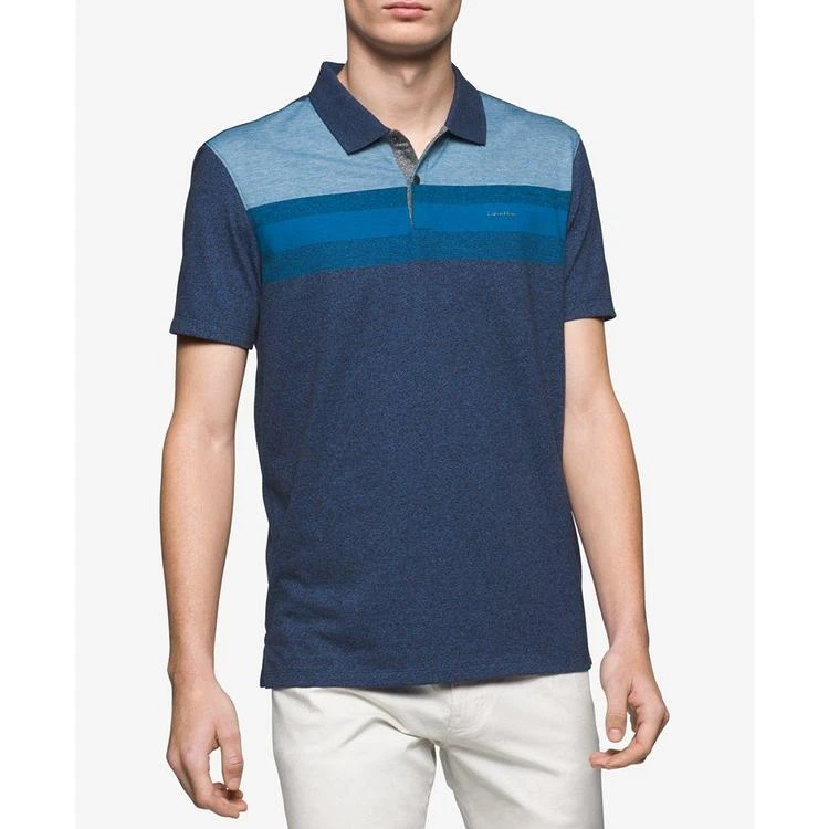 商品Calvin Klein|Men's Colorblocked Cotton Polo,价格¥241,第2张图片详细描述