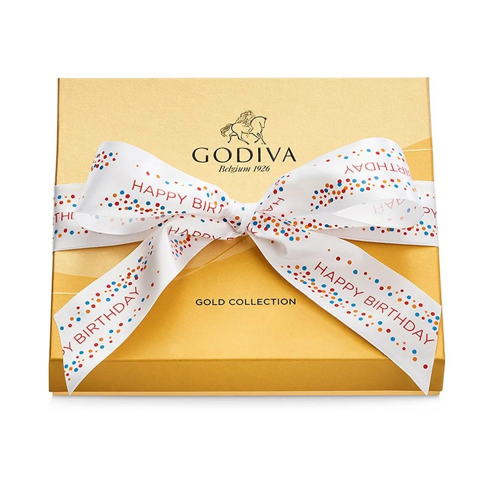 商品Godiva|19-Pc. Happy Birthday Gold Gift Box,价格¥256,第2张图片详细描述