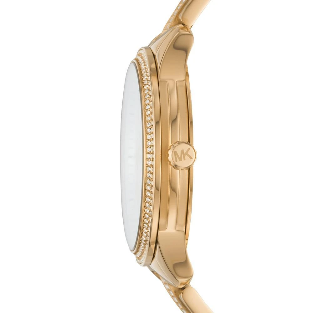 商品Michael Kors|Women's Runway Gold-Tone Stainless Steel Bracelet Watch 38mm,价格¥1839,第2张图片详细描述