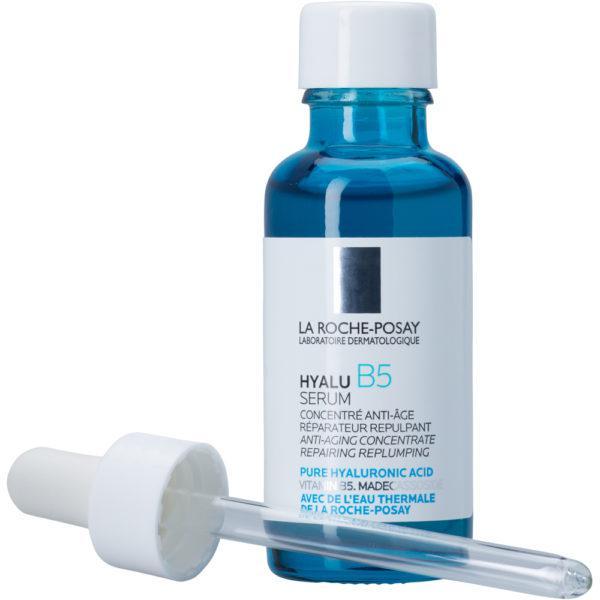 La Roche-Posay Hyalu B5 Pure Hyaluronic Acid Serum for Face, Vitamin B5 + Hyaluronic Acid + Madecassoside, Hydrating Serum Visibly  Plumps Skin, Sensitive Skin Safe
