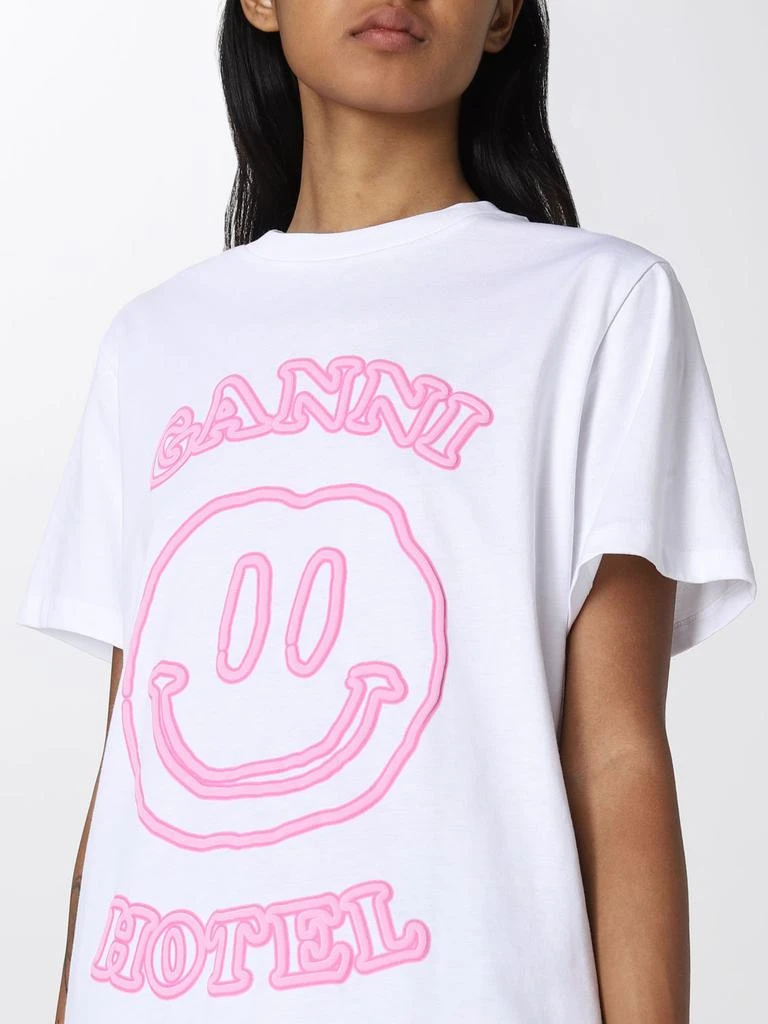 商品Ganni|Ganni cotton t-shirt with Smile print,价格¥765,第4张图片详细描述