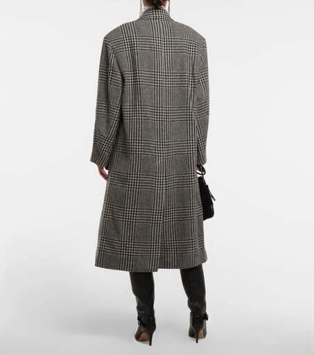 商品Isabel Marant|Checked double-breasted wool coat,价格¥4790,第3张图片详细描述