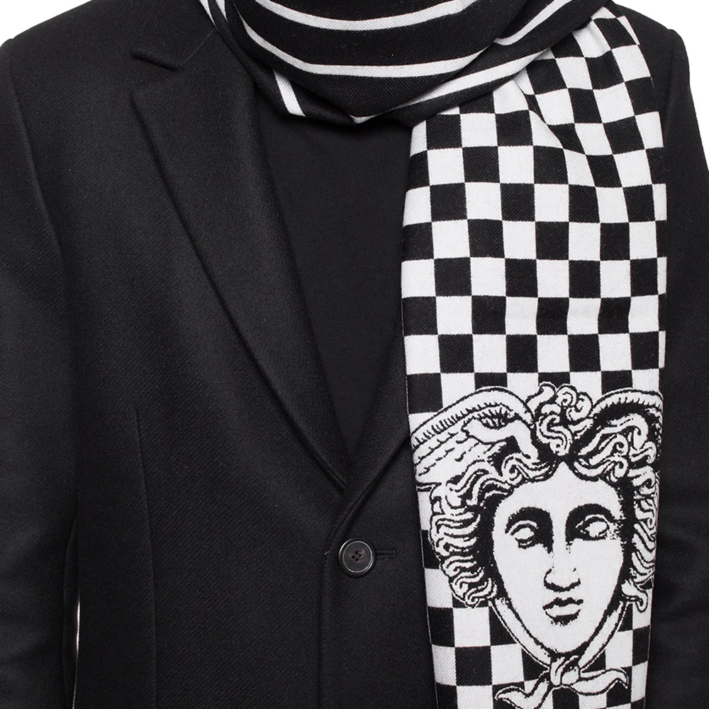 VERSACE 男士徽标刺绣围巾 ISC3301-IT02627-I4175 商品