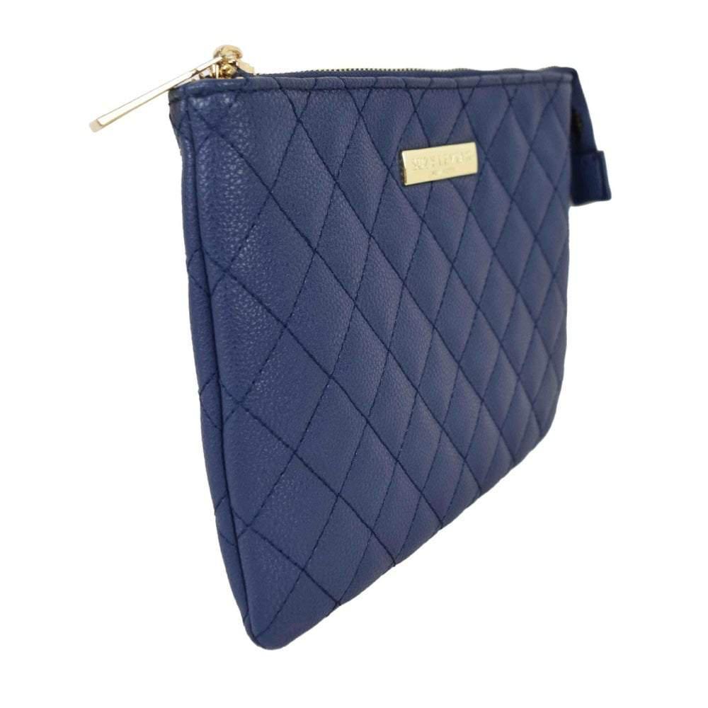商品Suzy Levian|Suzy Levian Small Faux Leather Quilted Clutch Handbag,价格¥456,第5张图片详细描述