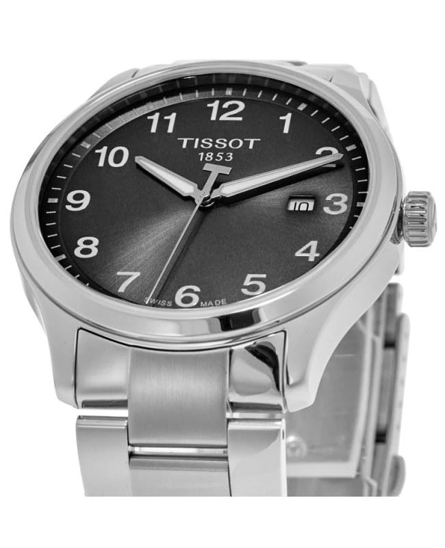 商品Tissot|天梭经典 XL 黑色表盘不锈钢男士石英手表 42mm  T116.410.11.057.00,价格¥1939,第3张图片详细描述