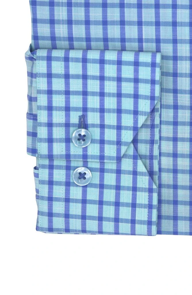 商品Lorenzo Uomo|Trim Fit Windowpane Cotton Dress Shirt,价格¥378,第2张图片详细描述