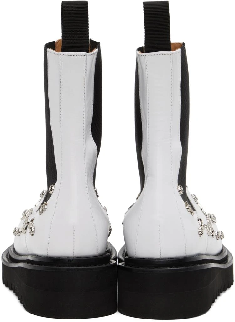 商品Toga Pulla|White Embellished Boots,价格¥1127,第2张图片详细描述