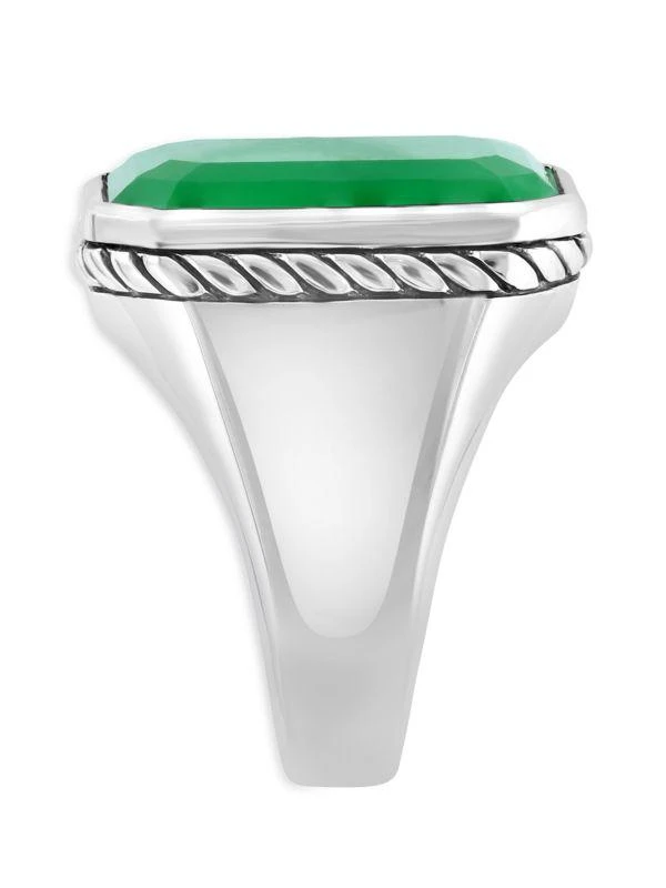 商品Effy|Sterling Silver & Jade Ring,价格¥1181,第2张图片详细描述