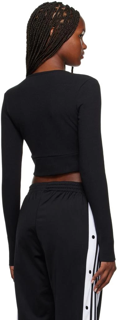 商品Adidas|Black Embroidered Long Sleeve T-Shirt,价格¥387,第3张图片详细描述
