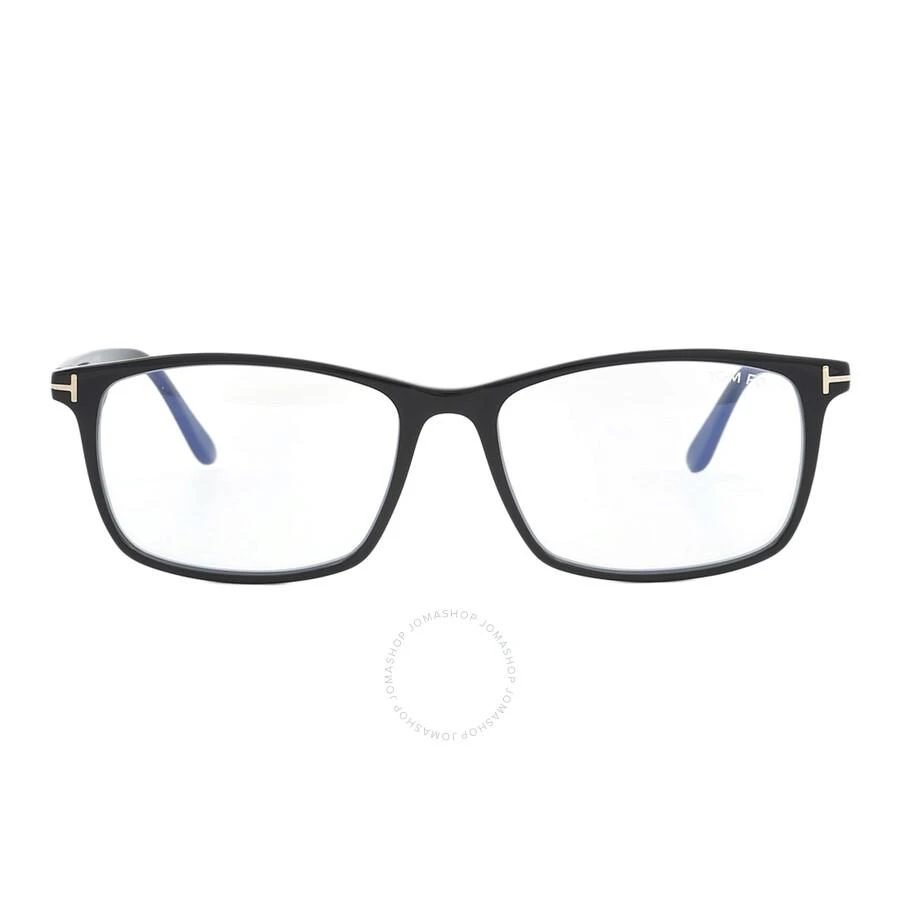 商品Tom Ford|Blue Light Block Rectangular Men's Eyeglasses FT5584-B 001 56,价格¥753,第1张图片