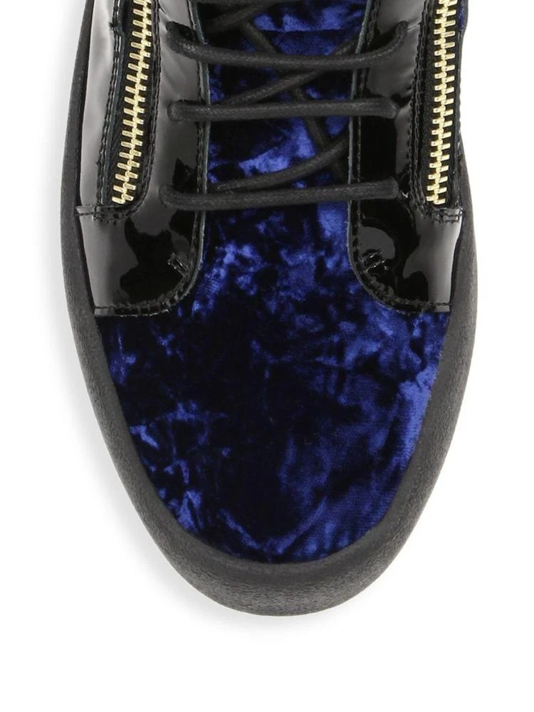 商品Giuseppe Zanotti|Mid-Top Felt Sneakers,价格¥3125,第3张图片详细描述