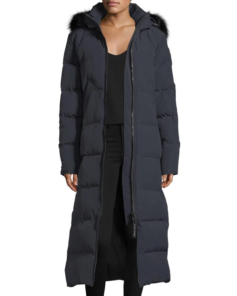商品Canada Goose|Mystique Long Hooded Puffer Parka Coat w/ Fur Trim,价格¥11223,第5张图片详细描述