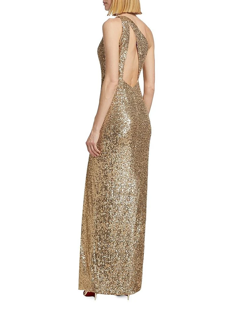 商品Pamella Roland|Sequin One-Shoulder Gown,价格¥11066,第5张图片详细描述
