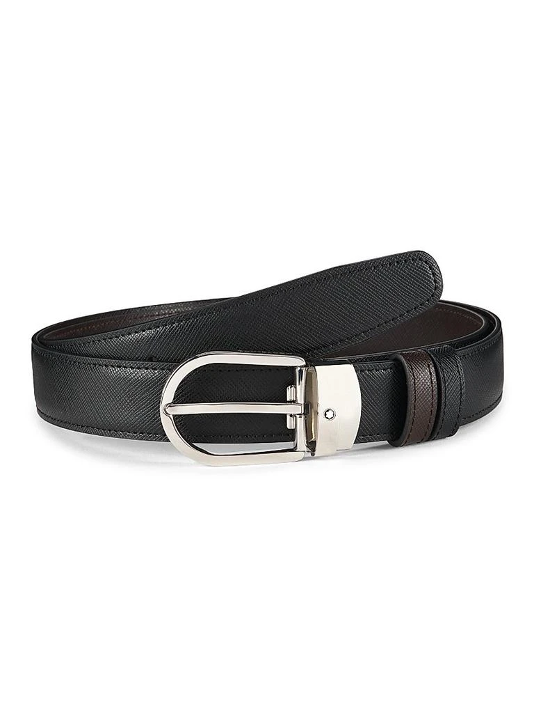商品MontBlanc|Horseshoe Cut-to-Size Leather Belt,价格¥2622,第1张图片