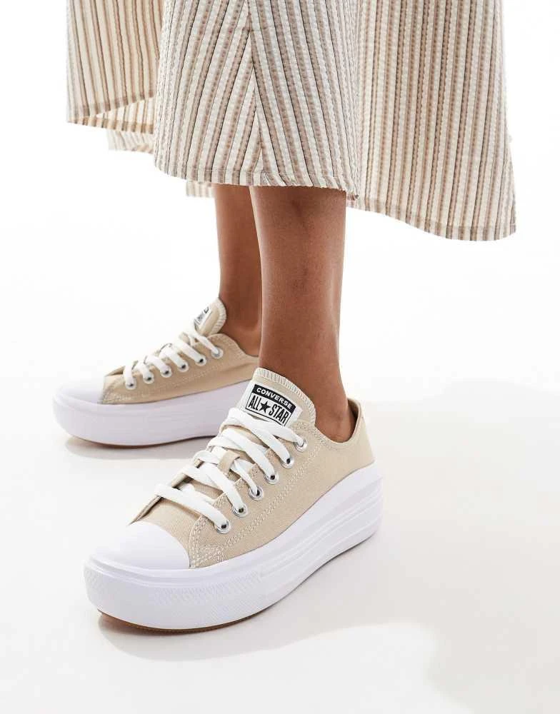 商品Converse|Converse Chuck Taylor All Star Move Ox trainers in cream,价格¥665,第1张图片