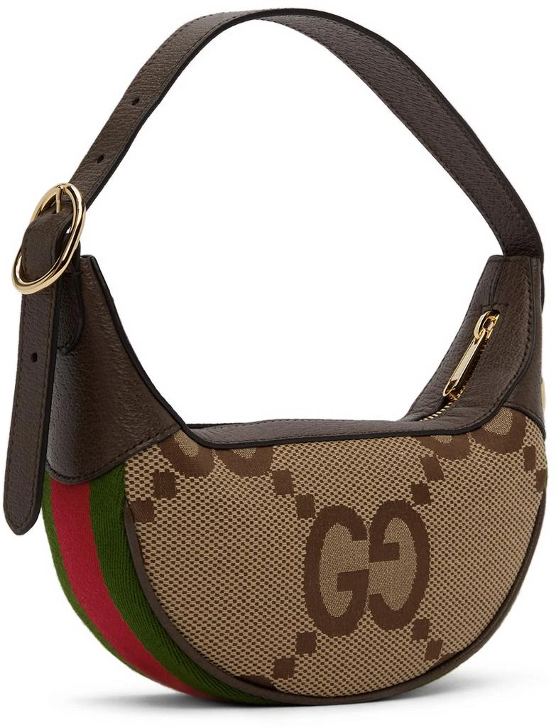 商品Gucci|Brown & Beige Mini Ophidia Jumbo GG Shoulder Bag,价格¥8572,第2张图片详细描述