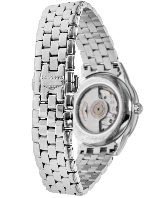 商品Longines|Longines Flagship Automatic 30mm Black Diamond Dial Steel Women's Watch L4.374.4.57.6,价格¥8873,第4张图片详细描述