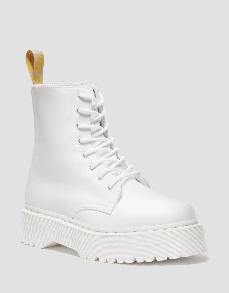 商品Dr. Martens|Dr Martens Vegan Jadon II Mono boots in white,价格¥1258,第1张图片