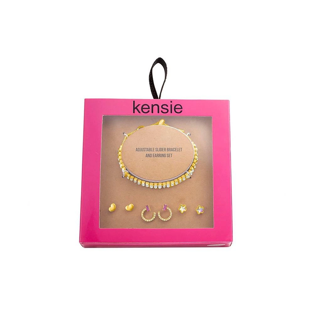 商品Kensie|Rhinestone Bracelet and Stud and Huggie Earring Set,价格¥209,第2张图片详细描述