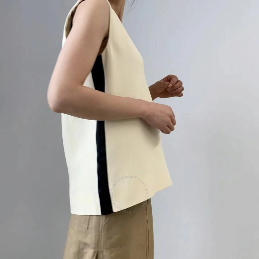 商品Burberry|Ladies Satin Stripe Wool Silk Sleeveless Top,价格¥534,第1张图片