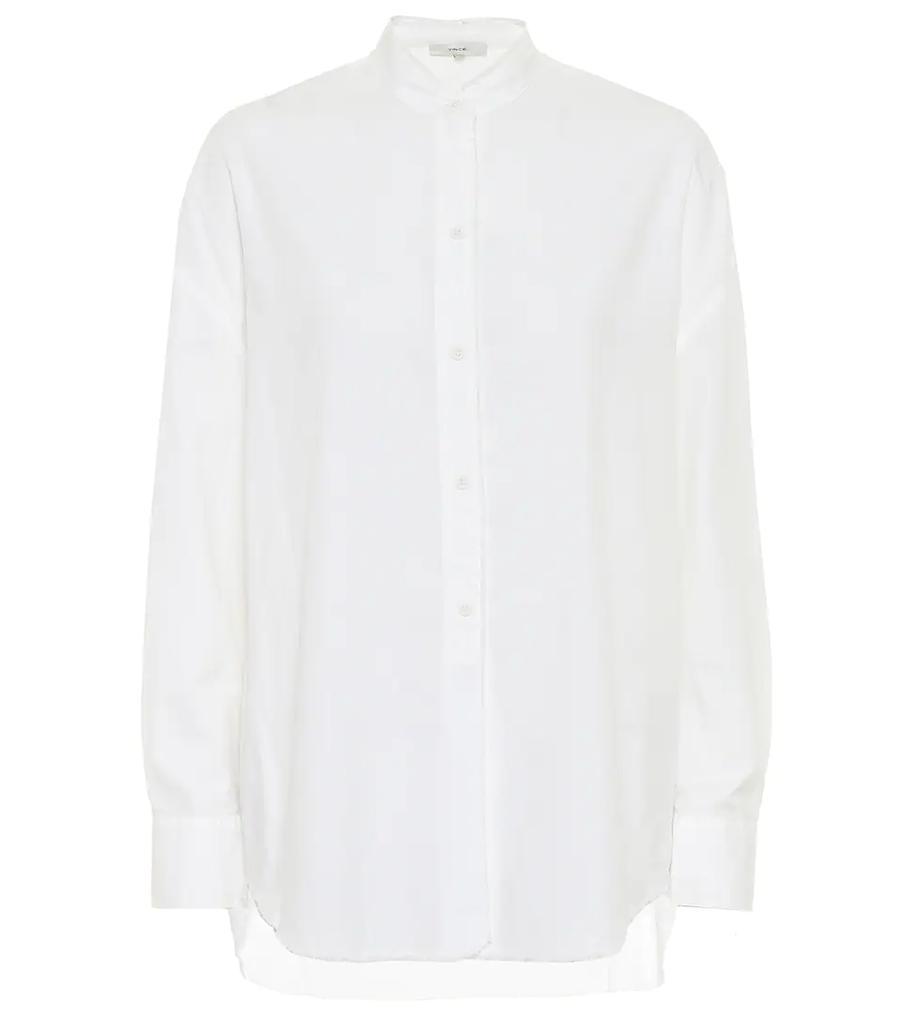 商品Vince|Cotton-blend poplin shirt,价格¥1733,第1张图片