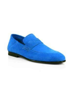 商品Harrys Of London|Edward Soft Suede Penny Loafers,价格¥1302,第2张图片详细描述