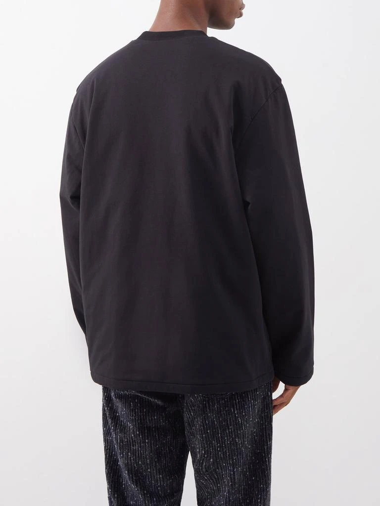 商品Jacquemus|Bricciola cotton-jersey long-sleeved T-shirt,价格¥2111,第5张图片详细描述