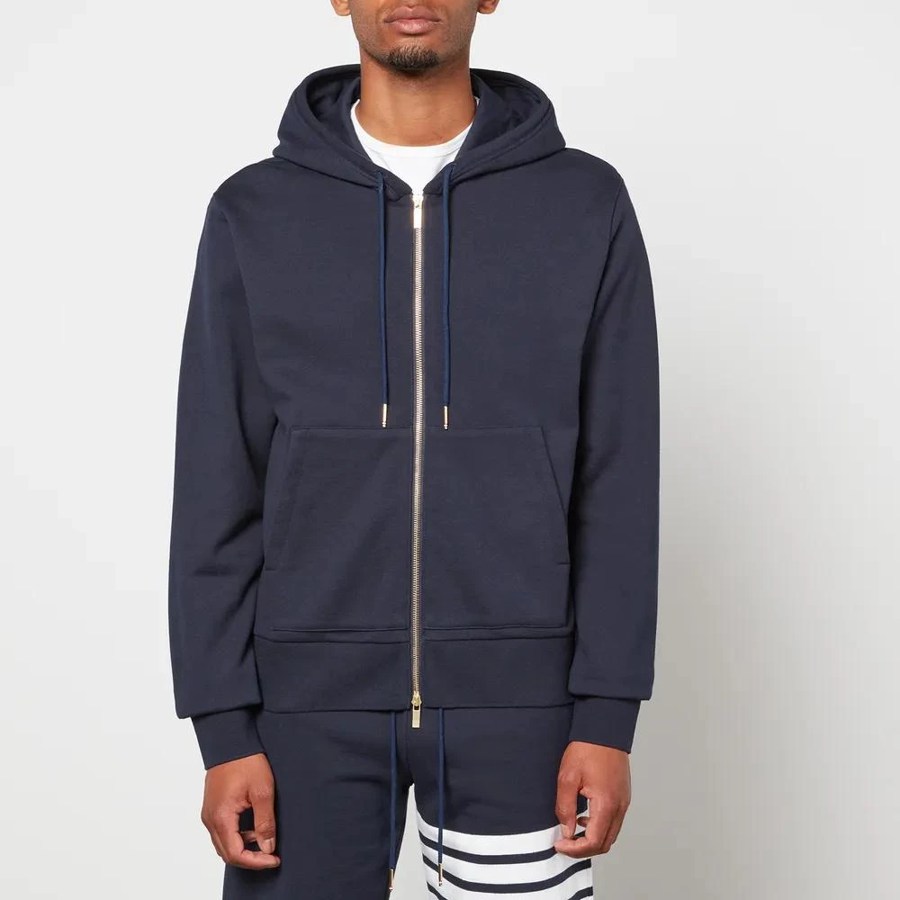 商品Thom Browne|Thom Browne Men's Tonal 4-Bar Loopback Zip Hoodie,价格¥3525,第1张图片