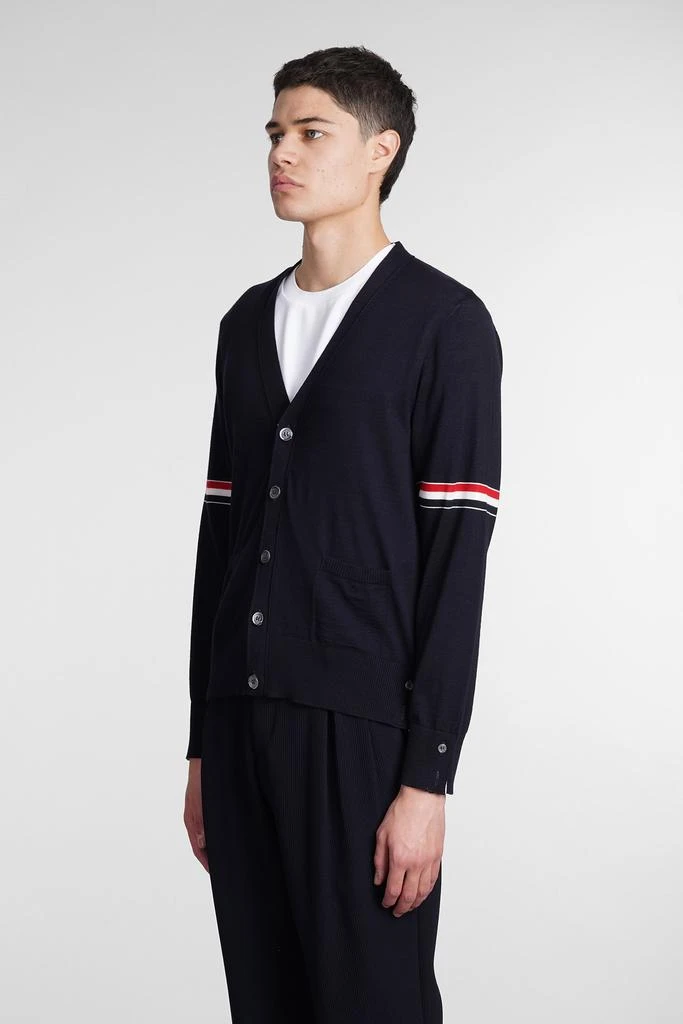 商品Thom Browne|Thom Browne Cardigan In Blue Wool,价格¥4367,第4张图片详细描述